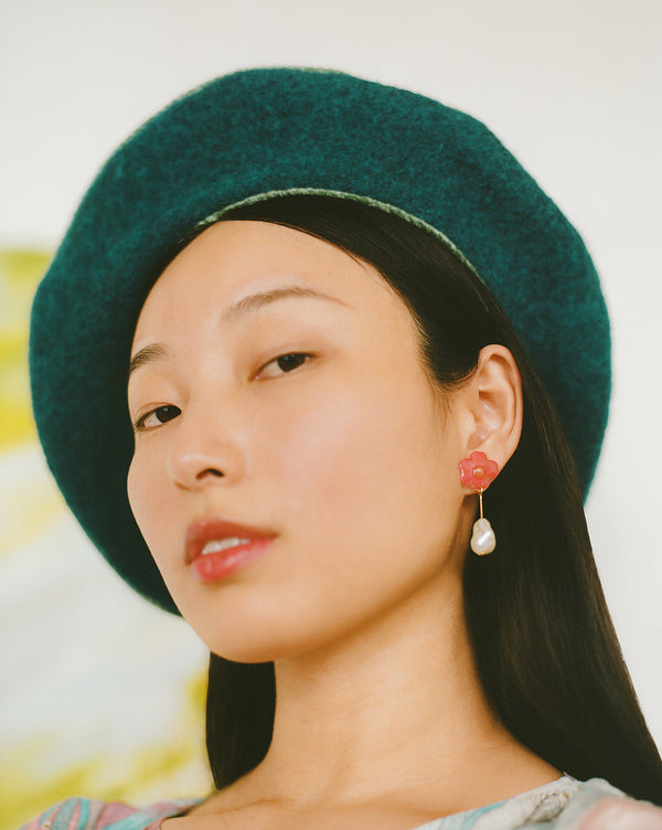 TEAL VINTAGE BERET