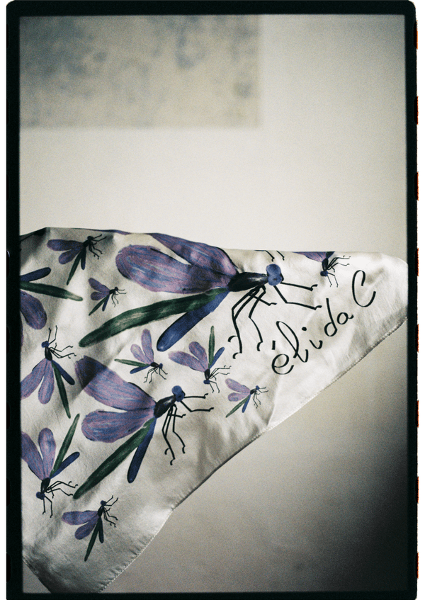 DRAGONFLIES SILK BANDANA élida c. 
