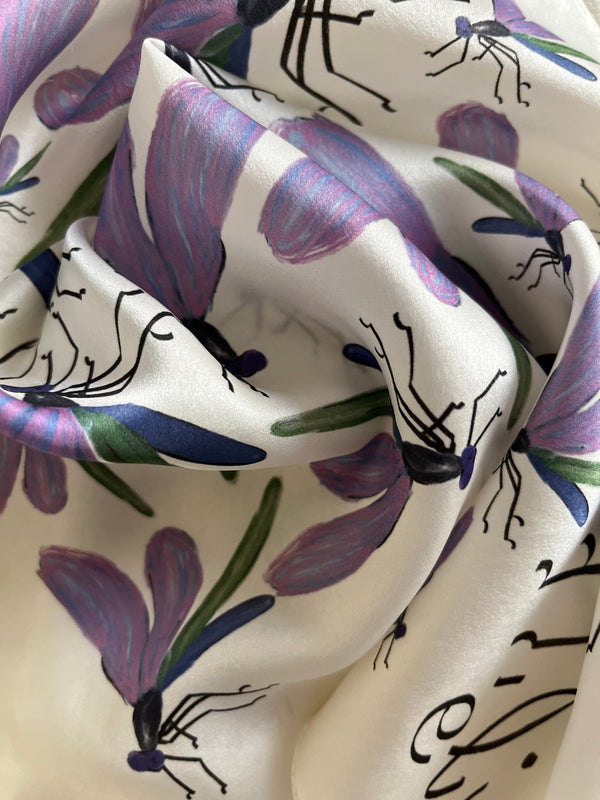 DRAGONFLIES SILK BANDANA élida c. 
