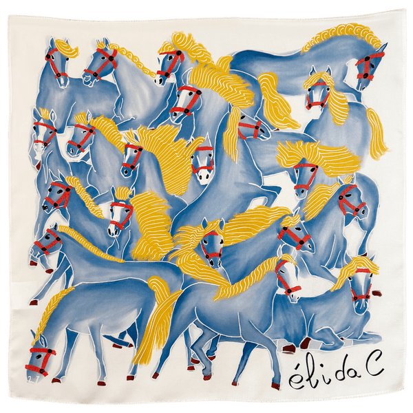 Horses Silk Bandana