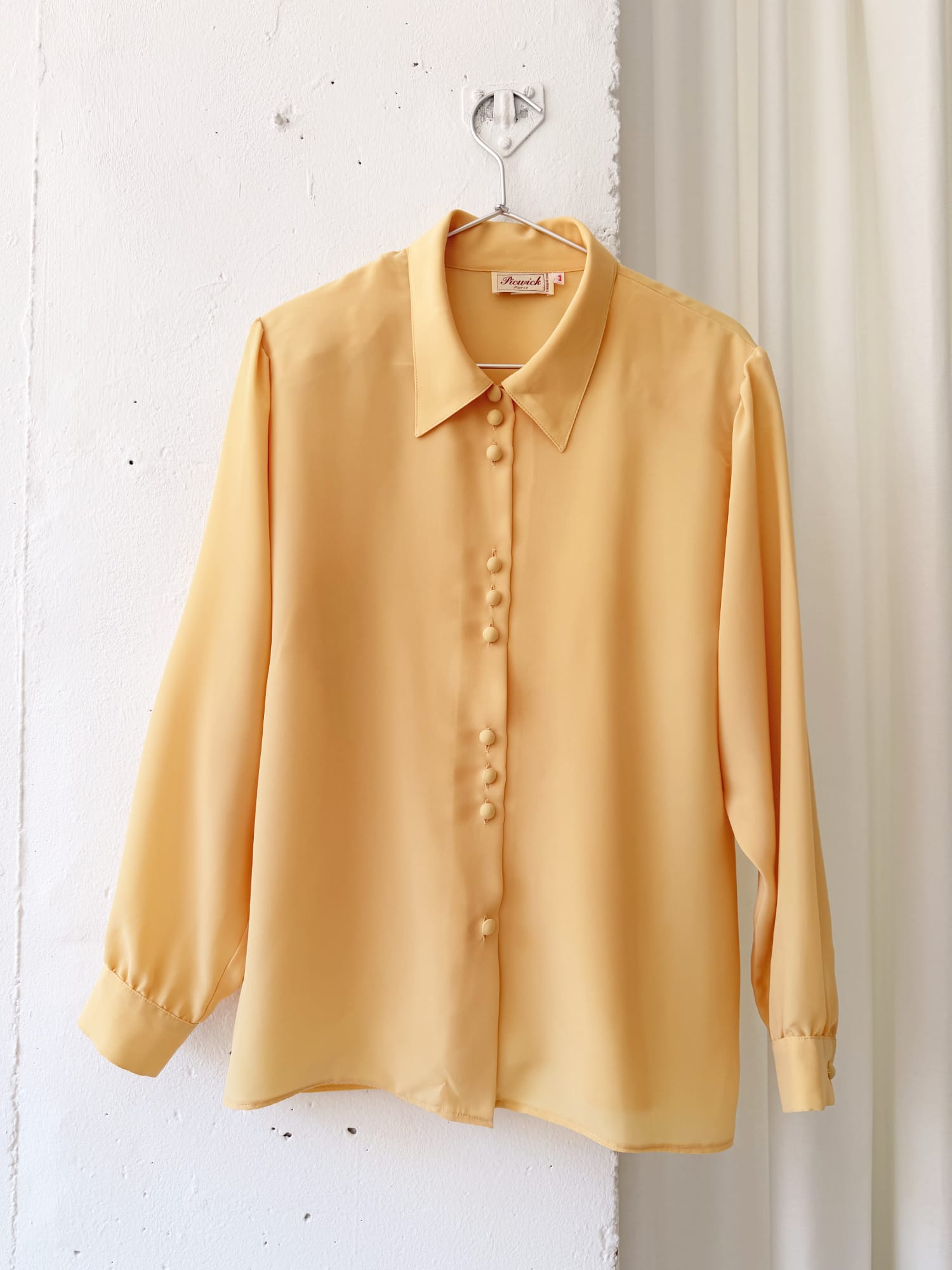 YELLOW VINTAGE BLOUSE PICWICK PARIS