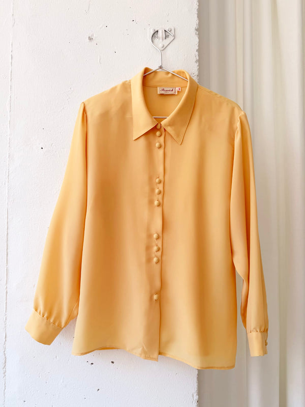 YELLOW VINTAGE BLOUSE PICWICK PARIS