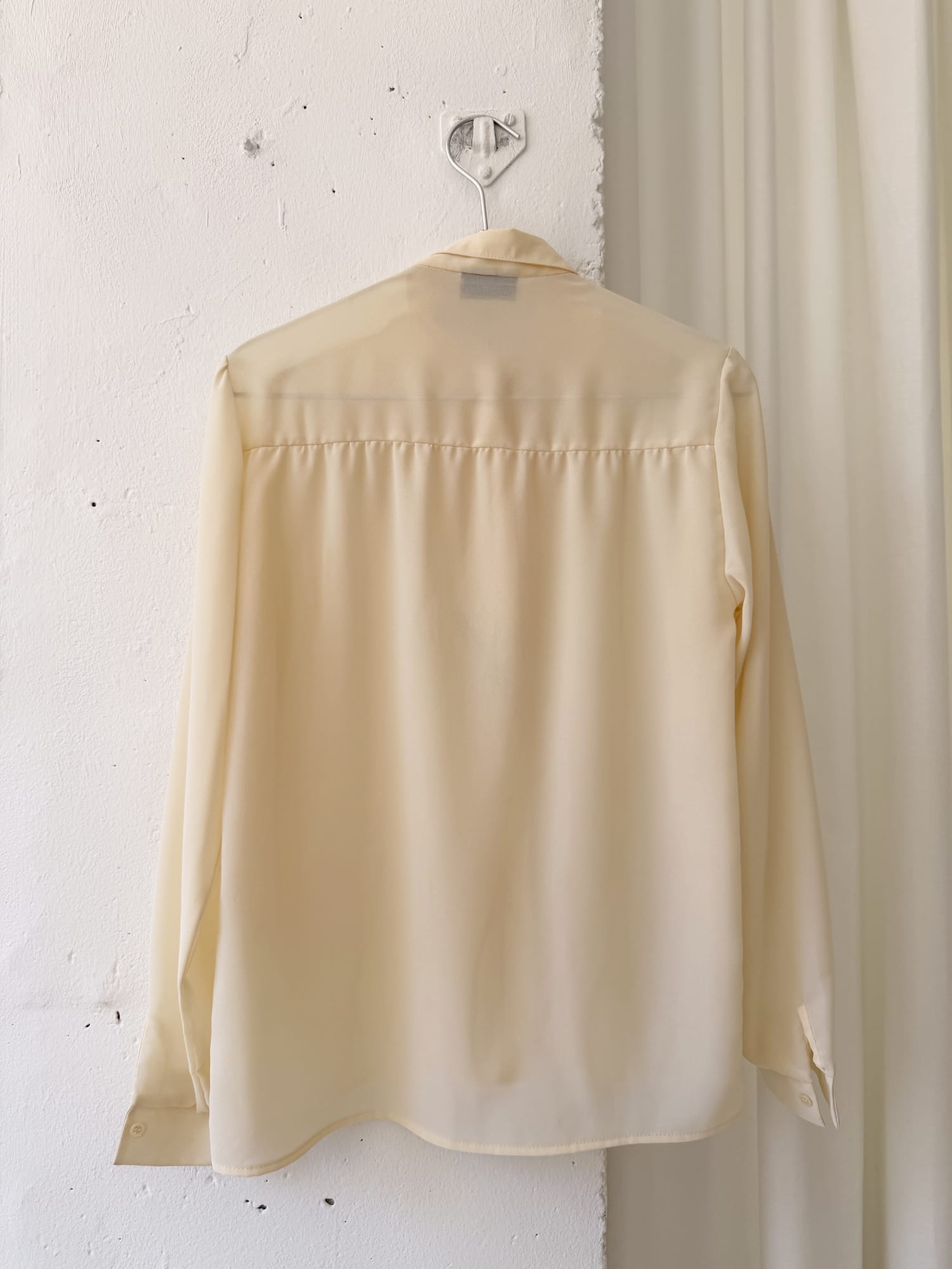 LIGHT YELLOW VINTAGE BLOUSE PIERRE ROCHE
