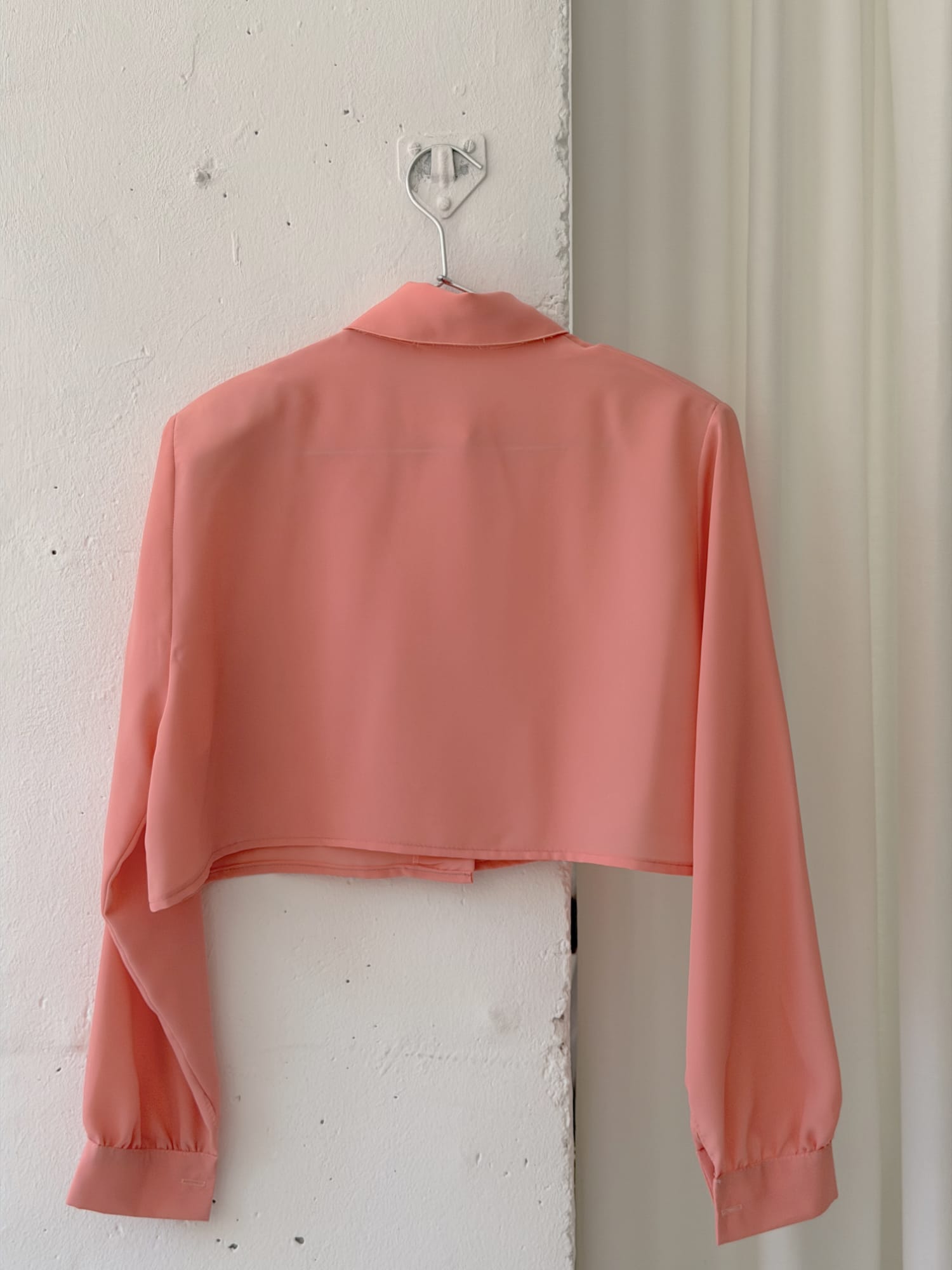 CROPPED VINTAGE PINK BLOUSE