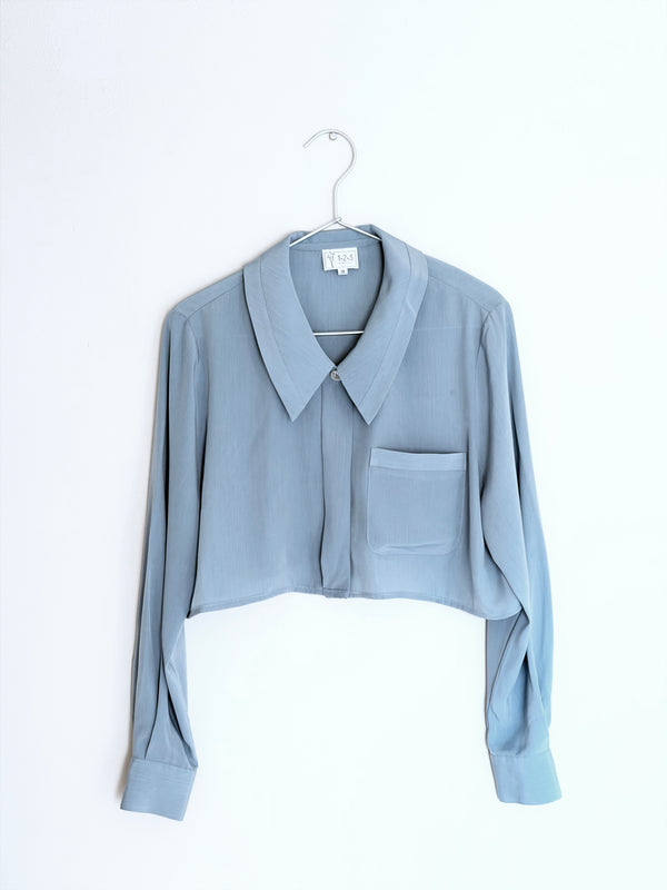 BLUE VINTAGE BLOUSE
