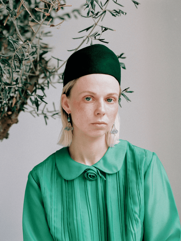 VINTAGE GREEN HAT