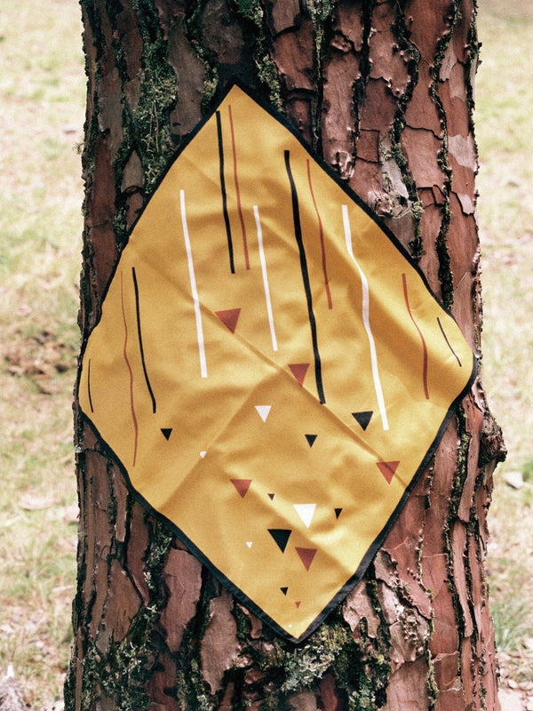 GEOMETRIC vintage scarf Scarf elidacshop 