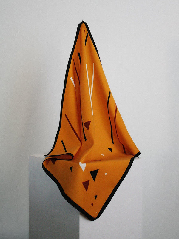 GEOMETRIC vintage scarf Scarf elidacshop 